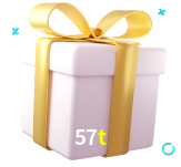 Receba seus bônus de boas-vindas no 57t